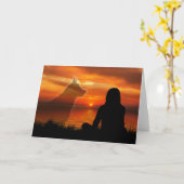 ペットへの哀悼 カード (黄色い花)