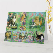 ペットまたは猫の父の日カード カード (黄色い花)