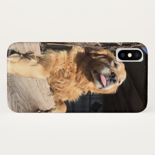 ペットやカスタム家族お気に入りのの写真を追加する Case-Mate iPhoneケース (裏面(横))