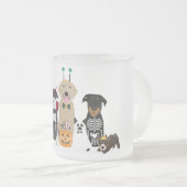 ペットをトリートハロウィーンコスチューム フロストグラスマグカップ (正面右)