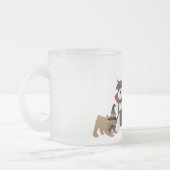 ペットをトリートハロウィーンコスチューム フロストグラスマグカップ (左)