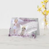 ペットを亡くしたお悔やみのカード カード (黄色い花)