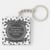 ペットを亡くした猫の記念碑 – 永遠に思い出される猫 キーホルダー (裏面)