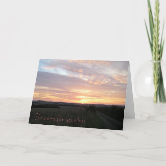 ペットを亡くしてごめんなさい カード (正面)