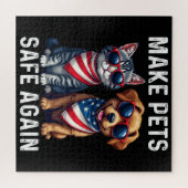 ペットを再び安全にするおもしろい ジグソーパズル (横)