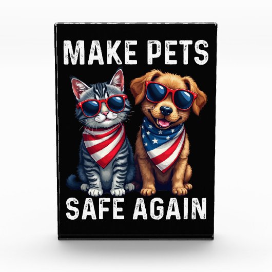 ペットを再び安全にするおもしろい フォトブロック (正面)