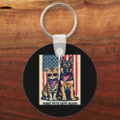 ペットを再び安全にするトランプ猫202 キーホルダー (正面)