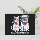 ペットを再び安全にするトランプ・ハリス犬猫の論争 招待状 (スタンド正面)