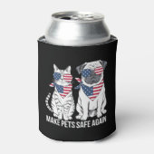 ペットを再び安全にするトランプ・ハリス犬猫の論争 缶クーラー (缶正面)