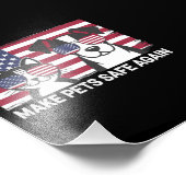 ペットを再び安全にするトランプ・ハリス論争2024 フォトプリント            (角)