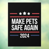 ペットを再び安全にするペットおもしろいの安全認識度 ウィンドウサイン (シート3)