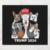 ペットを再び安全にする2024私たちのペッ救トをトランプ ビールラベル (シングルラベル)