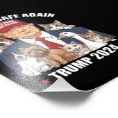 ペットを再び安全にする2024私たちのペッ救トをトランプ フォトプリント            (角)