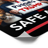 ペットを再び安全にする2024私たちのペッ救トをトランプ ポスター (角)