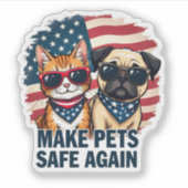 ペットを再び安全にする シール (正面)