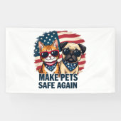 ペットを再び安全にする 横断幕 (横)