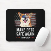 ペットを再び安全にするCorgi Dog Trump 2024 マウスパッド (マウス)