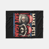 ペットを再び安全にするPナットリスとフレッドT フリースブランケット (正面(横))