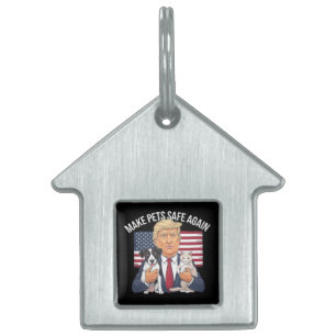 ペットを再び安全に救する投票トランプ ペットネームタグ