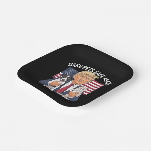 ペットを再び安全に救する投票トランプ ペーパープレート (傾斜あり)