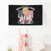 ペットを再び安全に救する投票トランプ 横断幕 (インサイチュ)