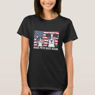 ペットを再び安全に トランプ ハリス 討論会 2024 Tシャツ