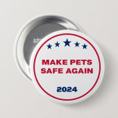 ペットを再食べび安全にする 缶バッジ (正面&裏面)