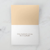 ペットを失うために月に照らされた窓の中の犬 カード (内部)