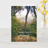 ペットを失う同情カード カード (黄色い花)