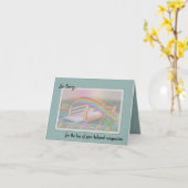 ペットを失くして申し訳ない悔やみや弔慰 カード (黄色い花)