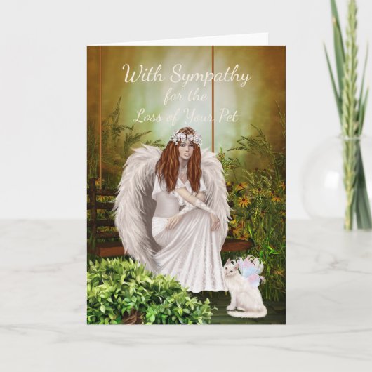 ペットを失った天使 カード (正面)