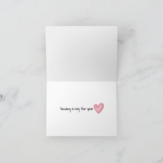 ペットを失った猫顔 カード (内部)