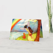 ペットを失った際の悔やみや弔慰カード「Lessing Go」。 カード (正面)