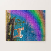 ペットを思い出して詠んだ虹の橋の詩… ジグソーパズル (横)