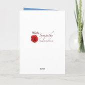 ペットを悔やみや弔慰に失いたい カード (裏面)