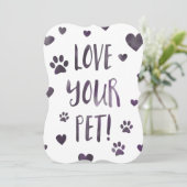 ペットを愛しなさい 招待状 (スタンド正面)