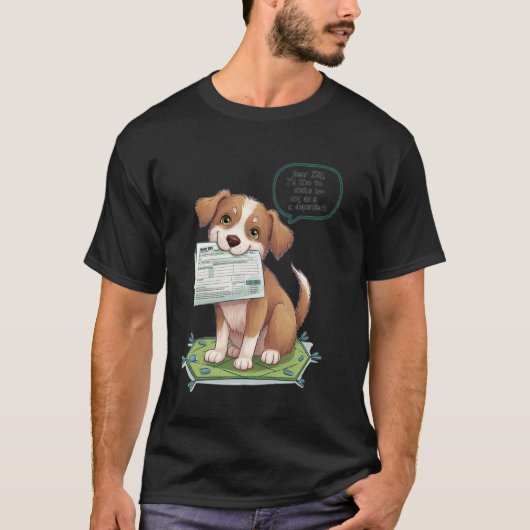 ペットを扶養家族として申告する 面白いIRS税金ジョーク P Tシャツ (正面)