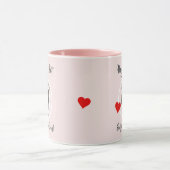 ペットを抱きしめ楽しむて1日 マグカップ (中央)