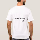 ペットを迎える Tシャツ (裏面)