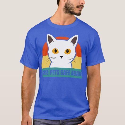 ペットを食べているらしい 再びペットを安全に Tシャツ (正面)