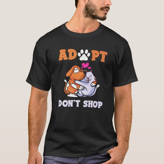 ペットを飼う 犬 猫 子猫 仔犬 動物 犬 友達 Tシャツ (正面)