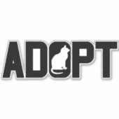 ペットを養子にする シール (正面)