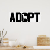 ペットを養子にする ポスター (キッチン)