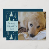 ペットアいけなニースブルーツリーズハッピーホリデー シーズンカード (正面/裏面)