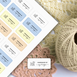 ペットアイコン付きクラフター用オリジナル衣類ラベル ラベル