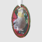 ペットアクリルクリスマスオーナメントバードカスタマイズ オーナメント (正面)