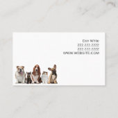 ペットアニマルクリニックシェルター獣医ビジネスカー 名刺 (裏面)