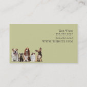 ペットアニマルクリニックシェルター獣医 名刺 (裏面)