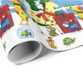 ペットアニマルラブクリスマスラッピング紙 ラッピングペーパー (ロールコーナー)