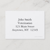 ペットアポイントメントカード 予約カード (裏面)